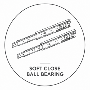 Soft Close Ball Bearing Drawer Slides