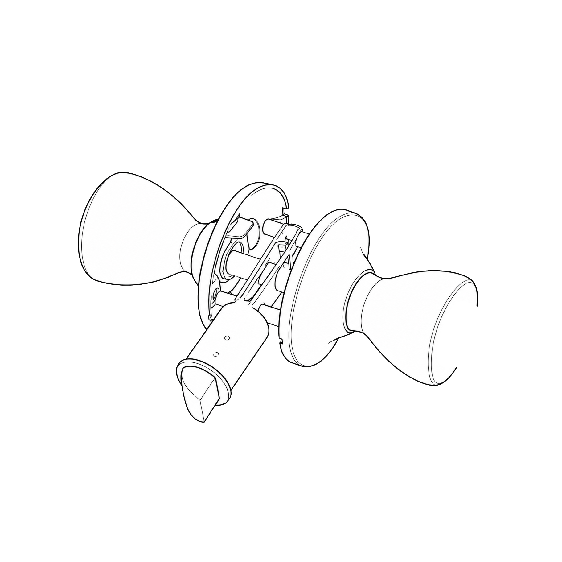 0-Series Passage tulip knob