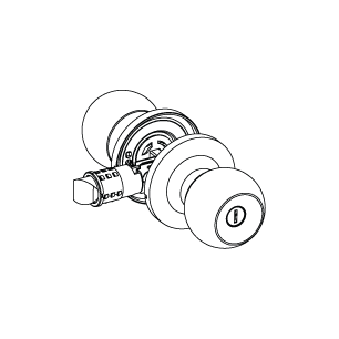 5-Series Privacy ball knob