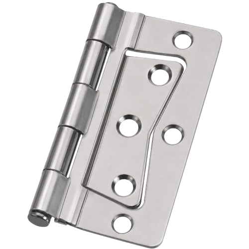 No. 1350 non-mortise hinge in satin nickel