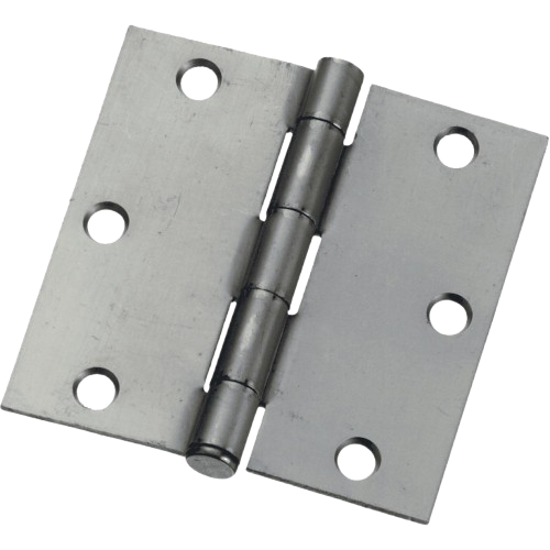 No. 3500 square corner butt hinge in satin nickel