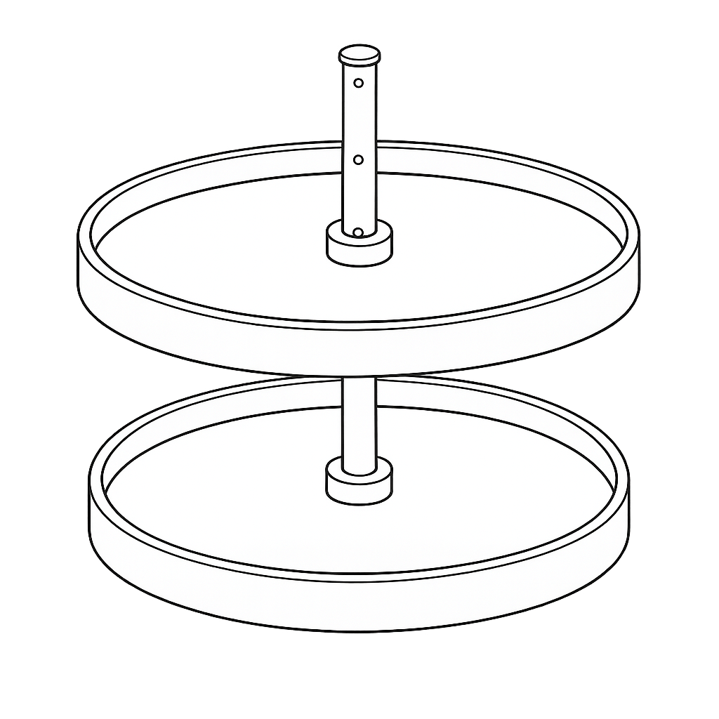 Lazy Susan rotating shelf