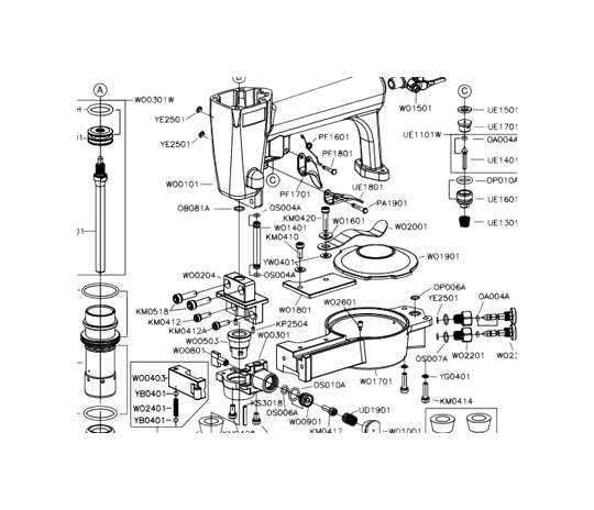 TH-T-DECO1 exploded parts view